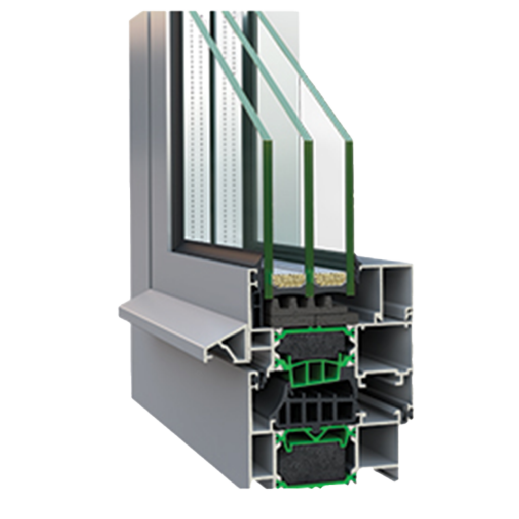 ΑΝΟΙΓΟΜΕΝΑ ΘΕΡΜΟΜΟΝΩΤΙΚΑ Κουφώματα Αλουμινίου​ w4750 - Ανοιγόμενο Θερμομονωτικό Κούφωμα W4750